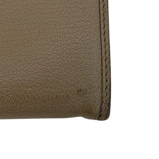Loewe Bifold Long Wallet Beige Amazona Wallet Excellent Condition Leather