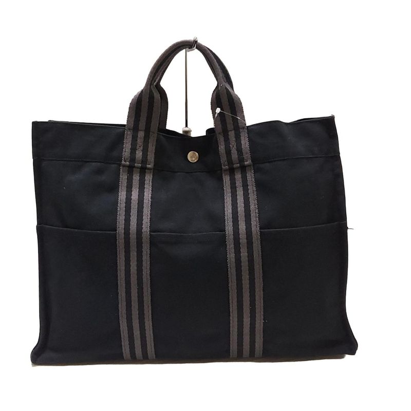 Hermes Fourre Tout Tote MM Black And Gray