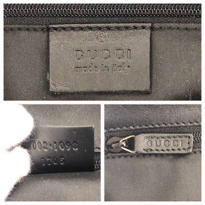 Gucci Black Gold Hardware GG Canvas 002 1098 Tote Bag Shoulder Bag Women 504831