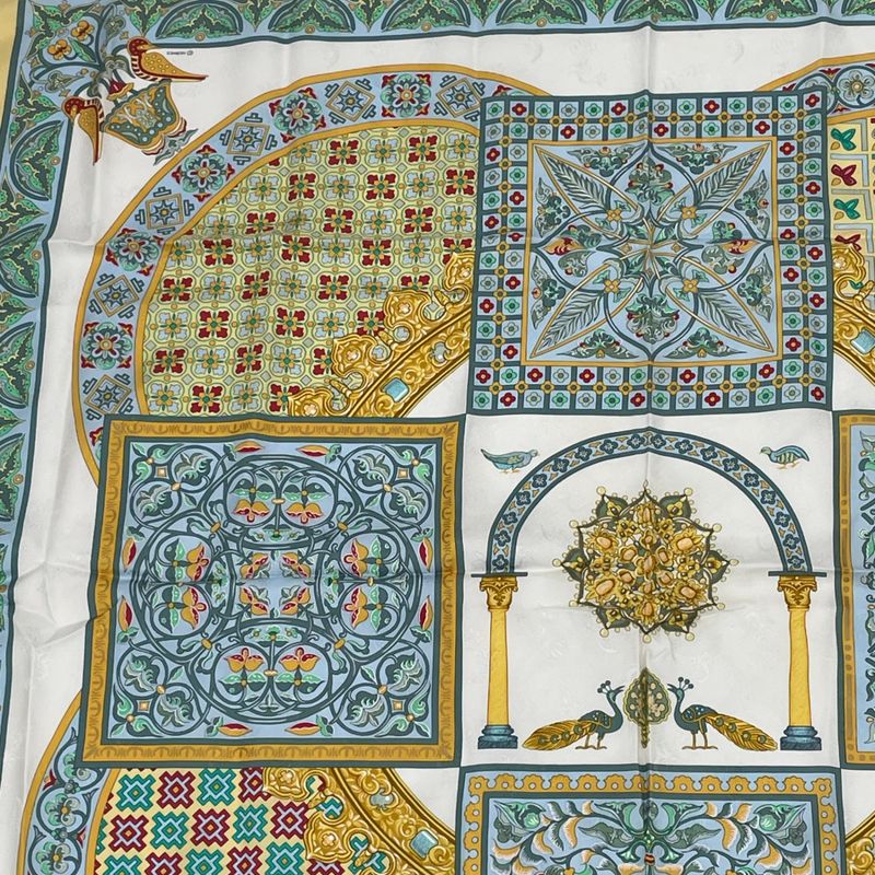 Hermes Scarf Carre 90 Ciels Byzantins Byzantine Sky Silk Multicolor