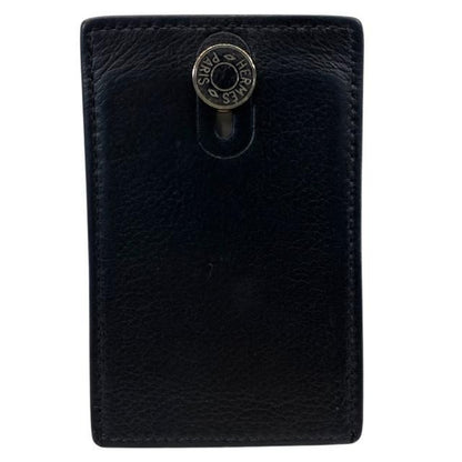 Hermes Diablo Card Case Business Card Holder Pass Case Compact Logo Leather