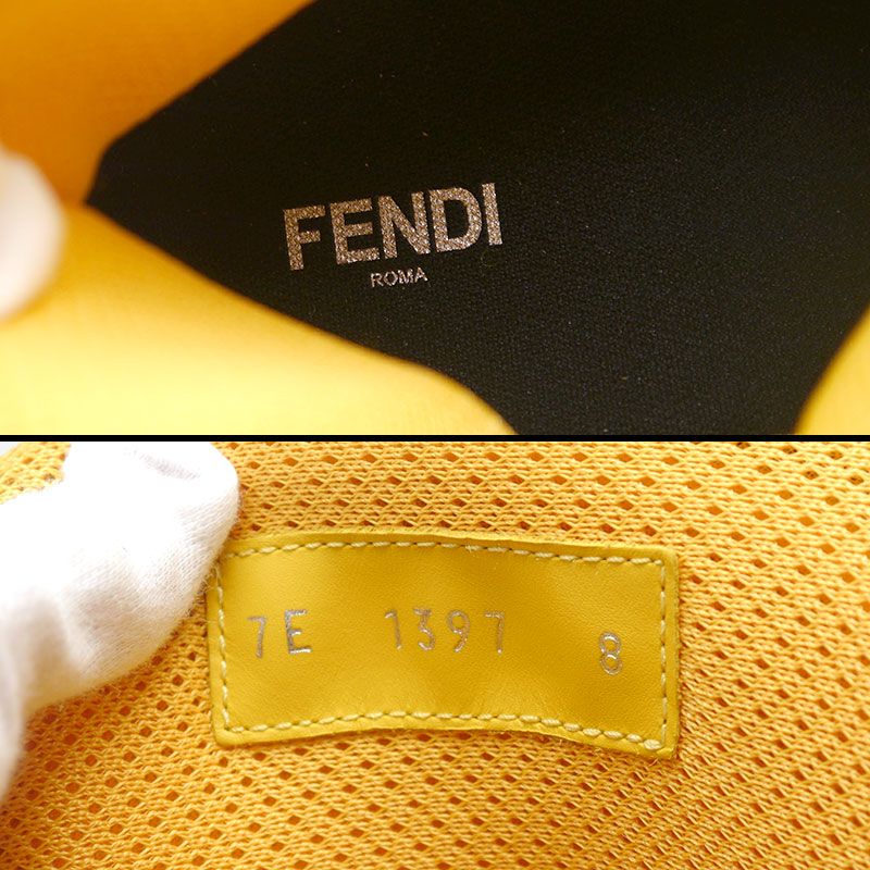 Fendi High Cut Sneakers Black Size 8