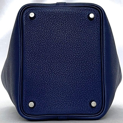 Hermes Handbag Picotin Lock PM Navy Blue Nuit Excellent Condition