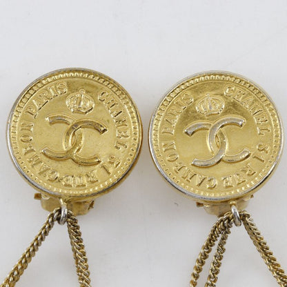 Chanel Matelasse Bag Motif Coco Mark Vintage Gold Plated 93A Ladies 37.8g