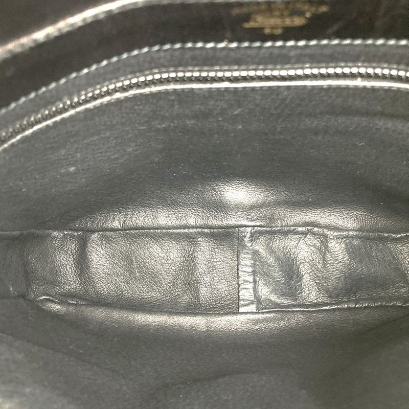 Old Gucci Shoulder Bag Horseshoe Vintage Black Suede/leather Ladies Fashion