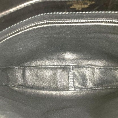 Old Gucci Shoulder Bag Horseshoe Vintage Black Suede/leather Ladies Fashion