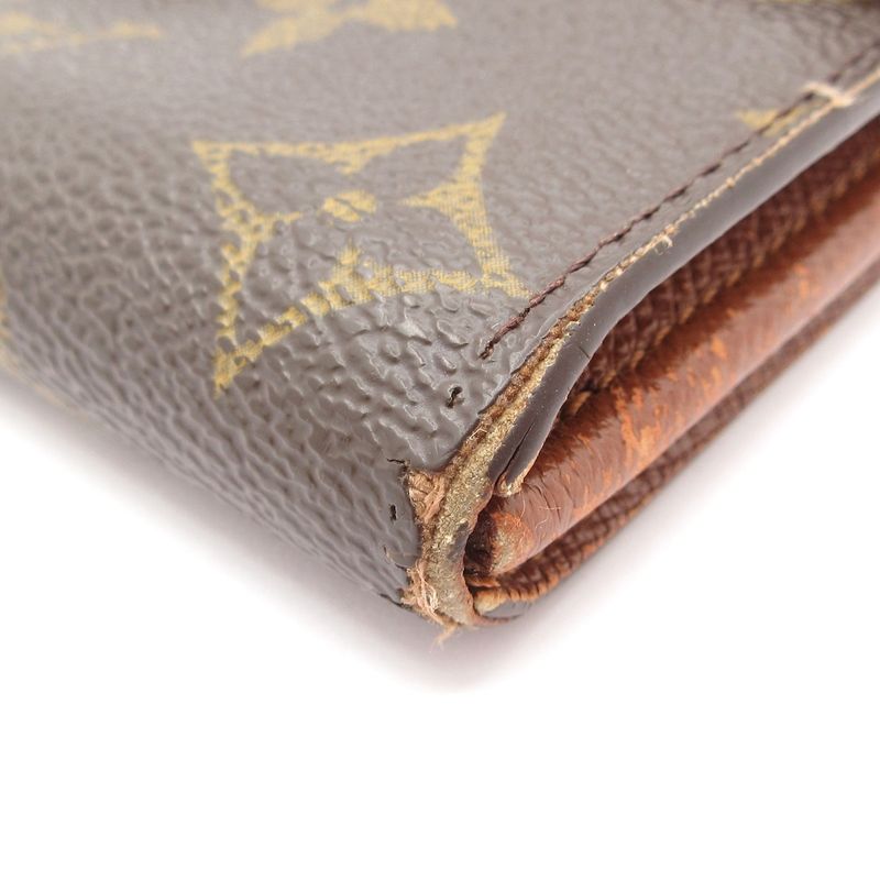 Louis Vuitton Monogram Pochette Cles M61725 Leather Long Wallet
