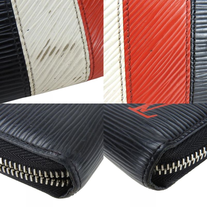 Louis Vuitton Long Wallet Zippy Wallet M62983 Epi Leather Black Red White