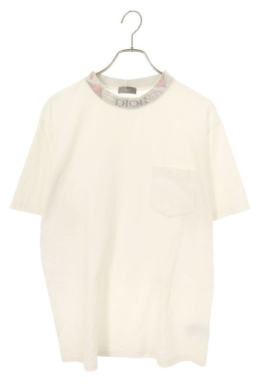 Dior 383j644a0554 Mock Neck Flower Design T-shirt Men's M