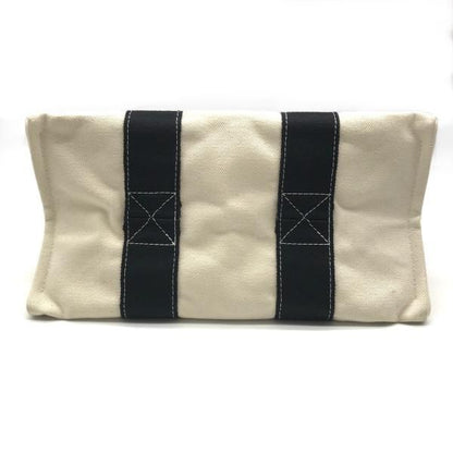 Hermes Canvas Bora Hand Bag White