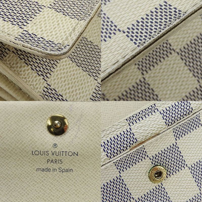 Louis Vuitton Trifold Walletcompact Walletportefeuille Alexandra N63068damier