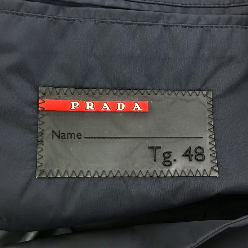Prada Nylon 2b Tailored Jacket Sd010 Blue-Gray 48