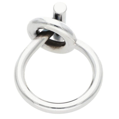 Hermes Echappee Silver Ring Men's 57 17