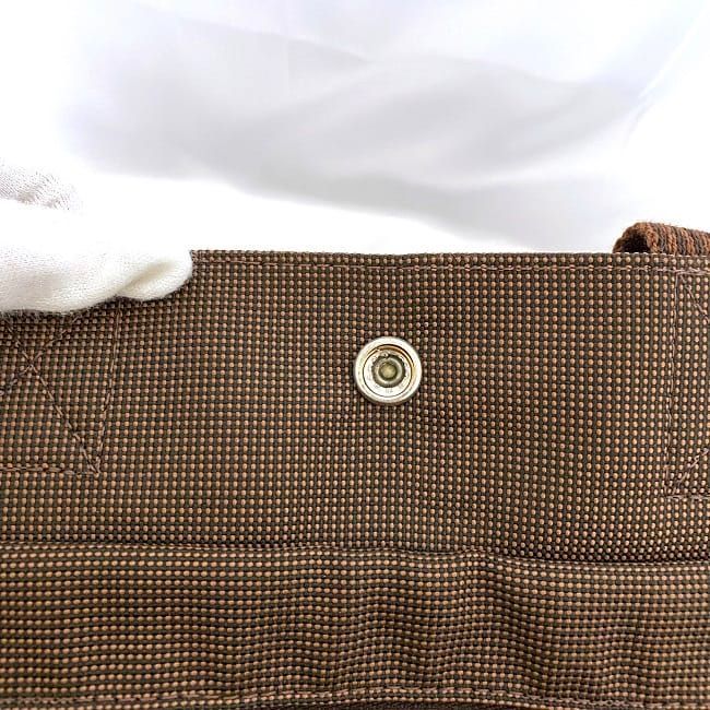 Hermes Tote Bag Tote MM Brown Her Line Excellent Condition