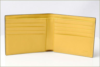 Fendi Wallet Fendi Fold Wallet Billfold 7m0169 Elite Shadow Sunflower Work