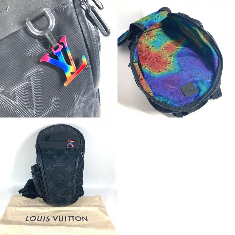 Louis Vuitton Backpack Sac Mountain Backpack M45603 Leather / Nylon Black