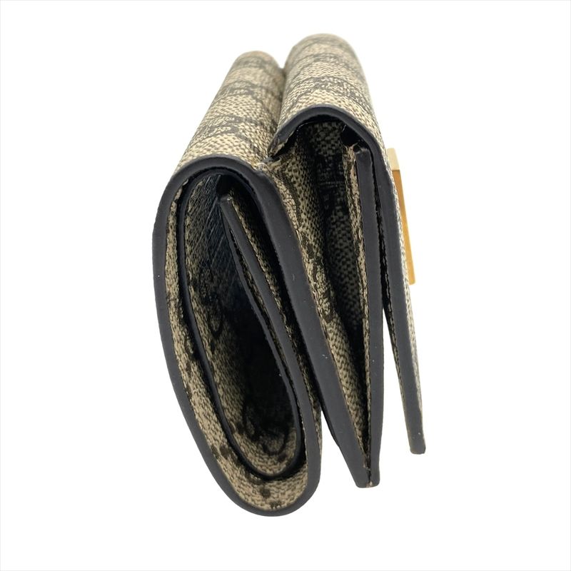 Gucci X Balenciaga Collaboration Compact Wallet Trifold Wallet GG Supreme