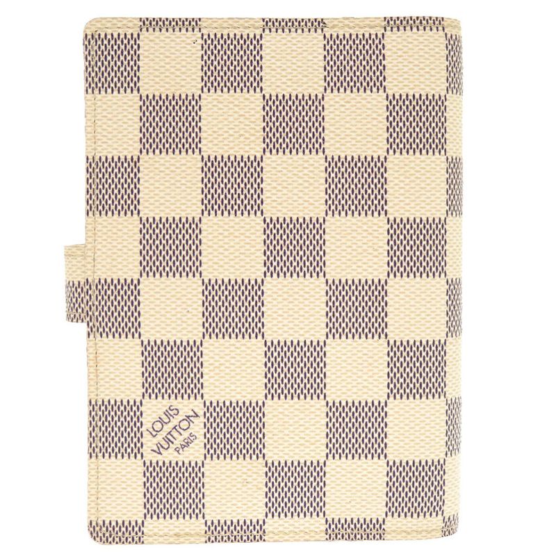 Louis Vuitton Agenda PM Damier Azure R20706 Notebook Cabas White LV 1225 Louis