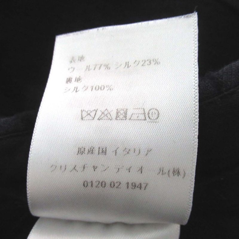 Christian DIOR Wool Silk Blend Shorts Culottes F36 Size Black Women's Used