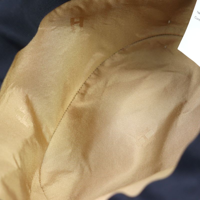 Hermes 100% Cashmere Sheepskin Leather Serie Button Leather Use H Logo All Over