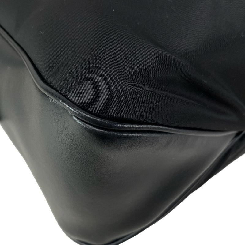 Prada Shoulder Bag Emme Large 1bc232 Black Re-nylon Leather