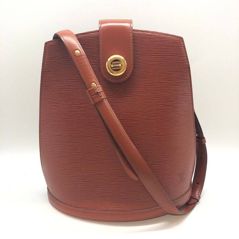 Louis Vuitton Epi Cluny M52253 Shoulder Bag Kenya Brown Ladies Used 005834