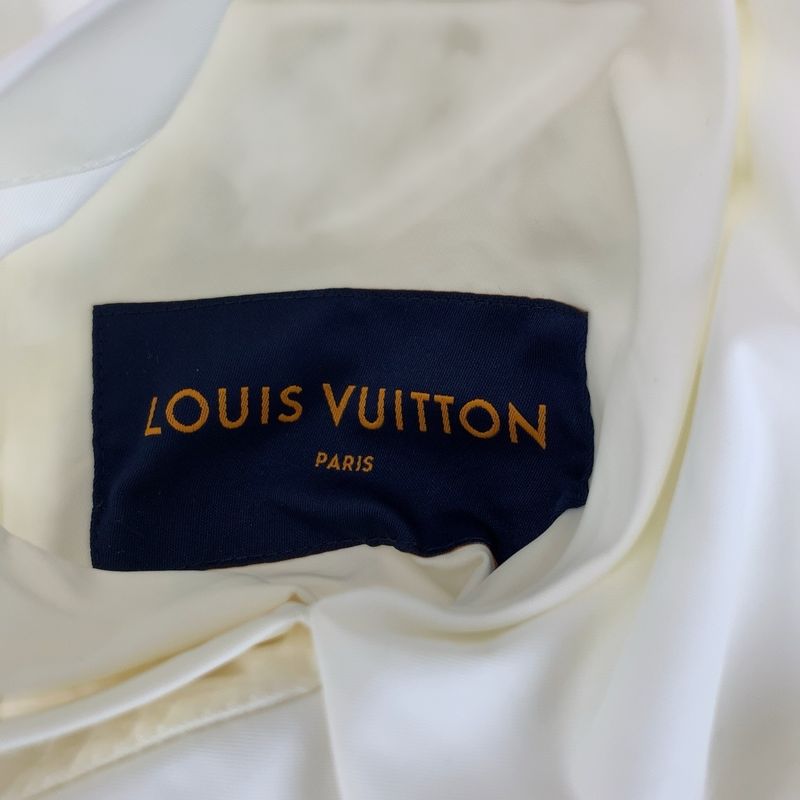 Louis Vuitton Monogram Size 50 White Rm222q MO6 Hlb46w Nylon Jacket Reversible