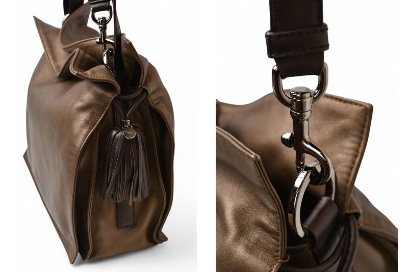 Loewe Flamenco Bag Crossbody Tassel Anagram Loewe Nappa Bag Bronze