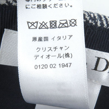 Christian DIOR 14che921i134 Checked Lined Oblique Hat Baseball Cap Navy 57