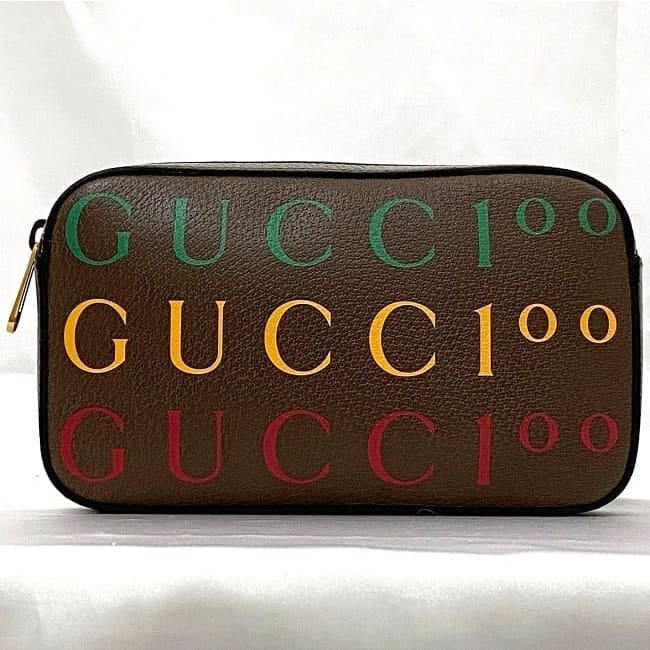 Gucci Body Bag Brown 100 th Anniversary