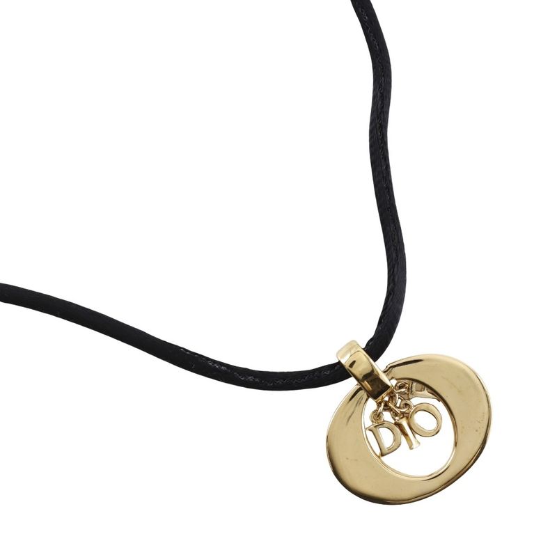 [dior] Christian Dior Logo Gold Plated Ladies 10.3g Necklace