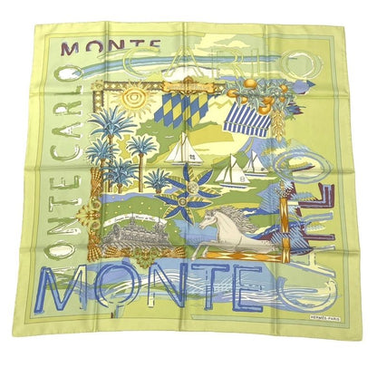 Hermes Carre 90 Silk Scarf Painter's Treasure Chest Monte Carlo Monte Carlo