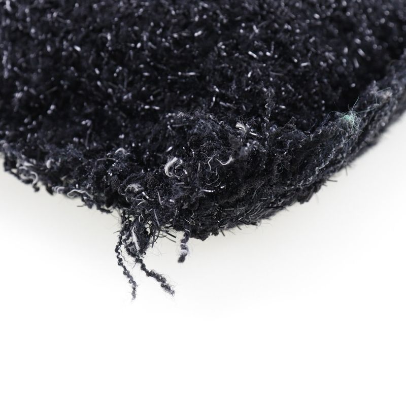 Chanel Coco Mark Robot A94646 Tweed Black/silver Hardware Unisex Tote Bag