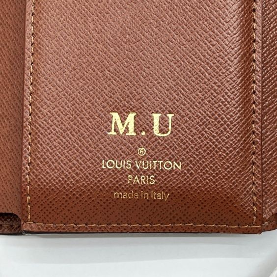 Louis Vuitton Monogram Portefeuille Victorine Trifold Wallet with Initials