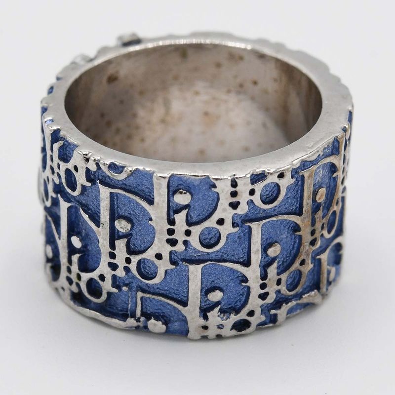 Christian DIOR Ring Trotter Approx 8.5 Blue Accessories Ladies With Box H1790