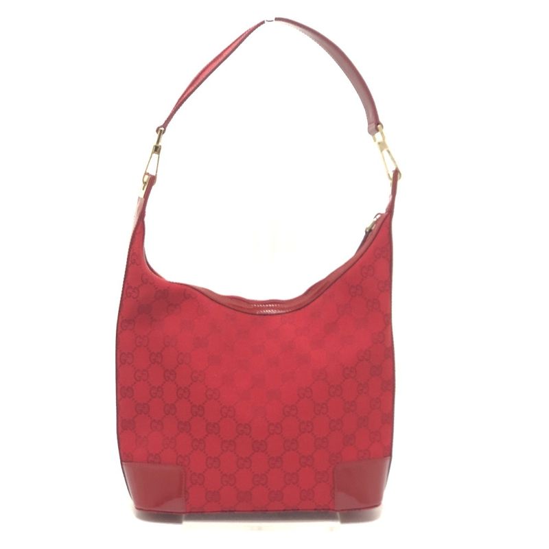 Gucci Shoulder Bag GG Canvas 002058 GG Canvas Red
