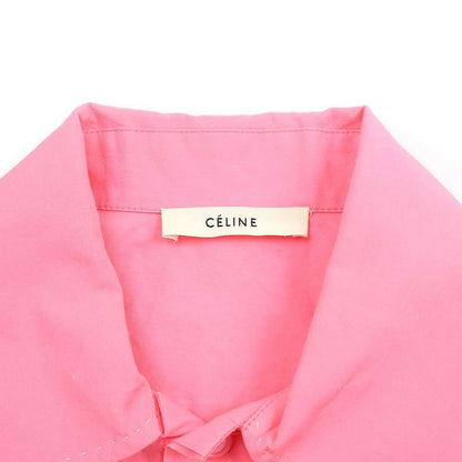 Celine by Phoebe Philo Short Sleeve Cotton Shirt Pink 34