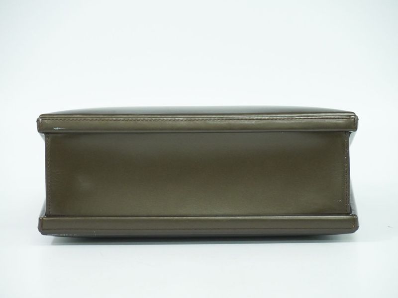 Authentic Loewe Leather Handbag Brown Bag Pre-owned [follow-up Discount