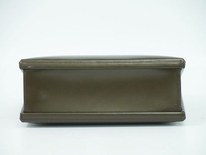 Authentic Loewe Leather Handbag Brown Bag Pre-owned [follow-up Discount