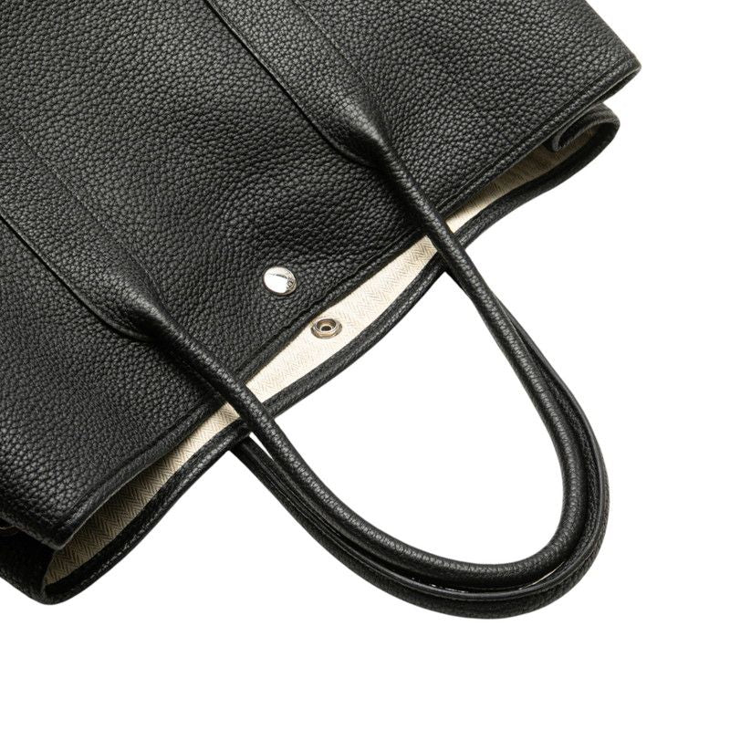 Hermes Garden Party PM Black Silver Hardware Negonda Ladies Hermes