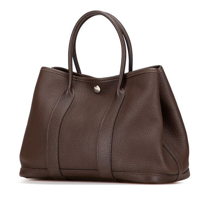 Hermes Garden Party TPM Chocolat Silver Hardware Negonda Ladies Hermes