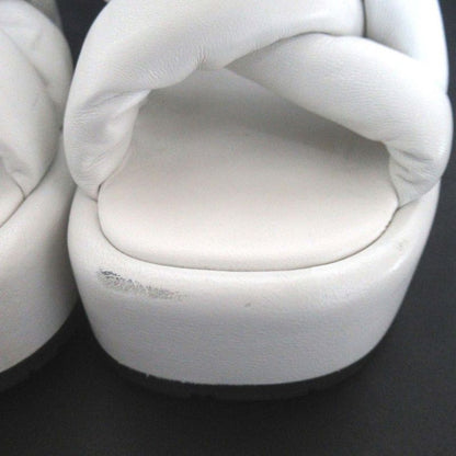 Prada Padded Nappa Leather Suring Back Sandals Size 35.5 Equivalent to 22.5cm