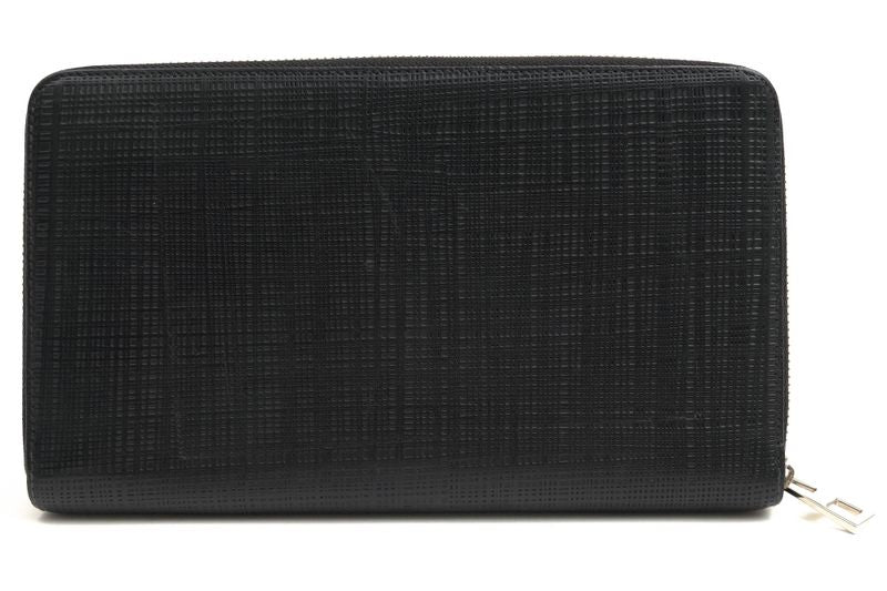 Loewe Long Wallet Women Leather Genuine Black C525t12x01 Linen Zip Around