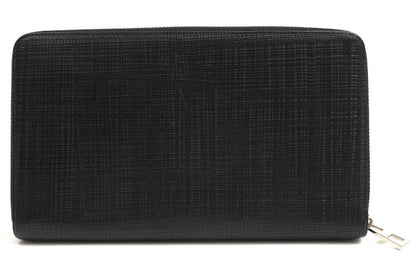 Loewe Long Wallet Women Leather Genuine Black C525t12x01 Linen Zip Around