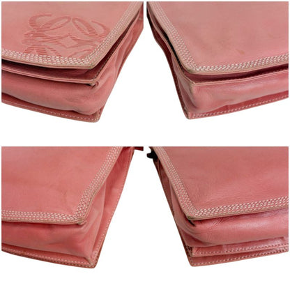 Loewe Mini Shoulder Bag Drawstring Shape Flamenco Pink Nappa Leather Anagram