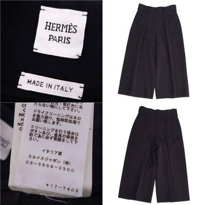 Hermes Pants 21AW Wide Pants Knit Wool Bow