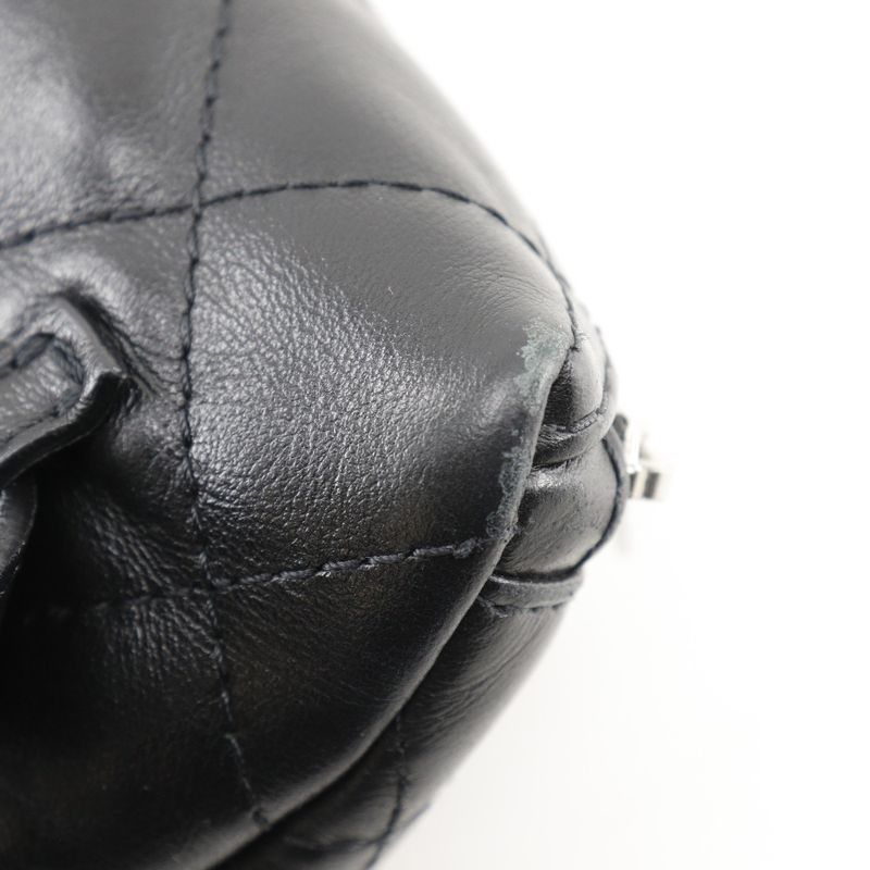 Chanel Matelasse Belt Bag Uniform Lambskin Black Women's Waist Bag