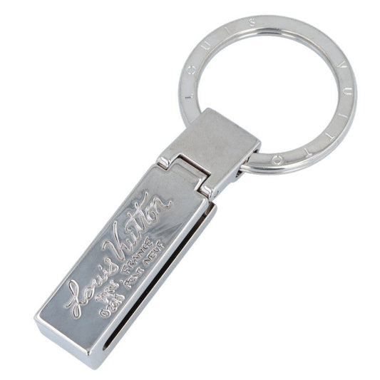 Louis Vuitton M68340 Logo Plate Key Ring Men's