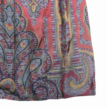 Louis Vuitton Rw092a Wpdr18cur Silk Paisley Pattern Dress Short Sleeves Red