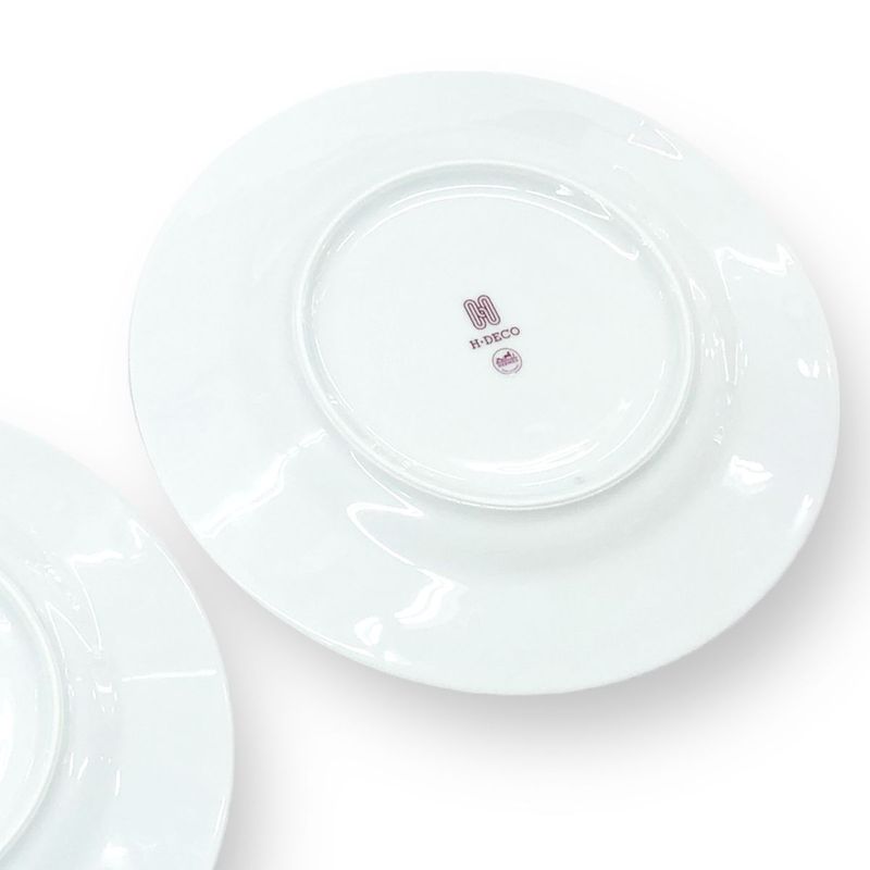 Hermes Dessert Plate Deco Ash Decorage Pair Set of 2